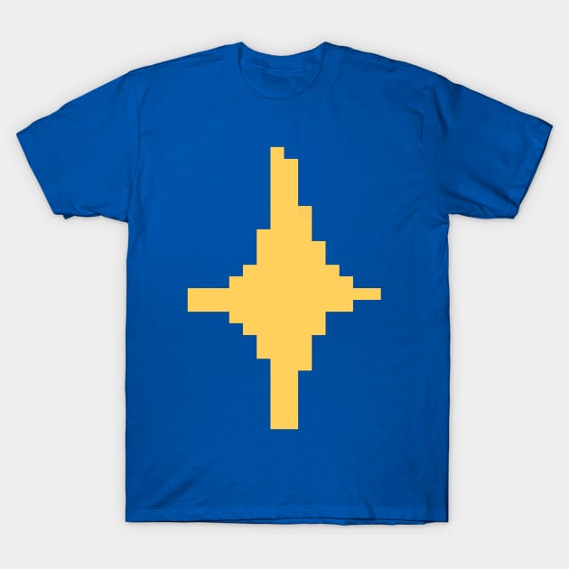 Yellow Sparkle Pixel Art T-Shirt by christinegames